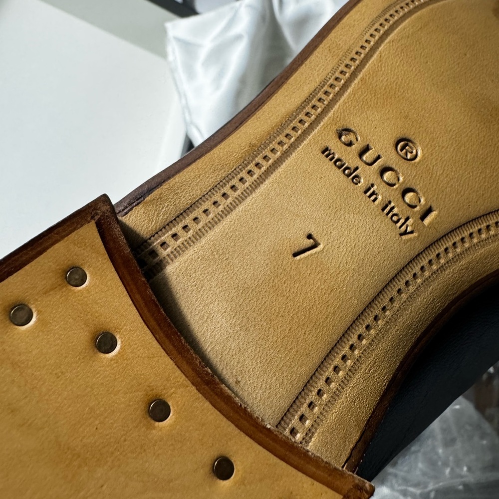 Gucci Men’s Horsebit Loafers w/ Embroidered Wolf – Size 7 – NWT - Picture 8 of 10